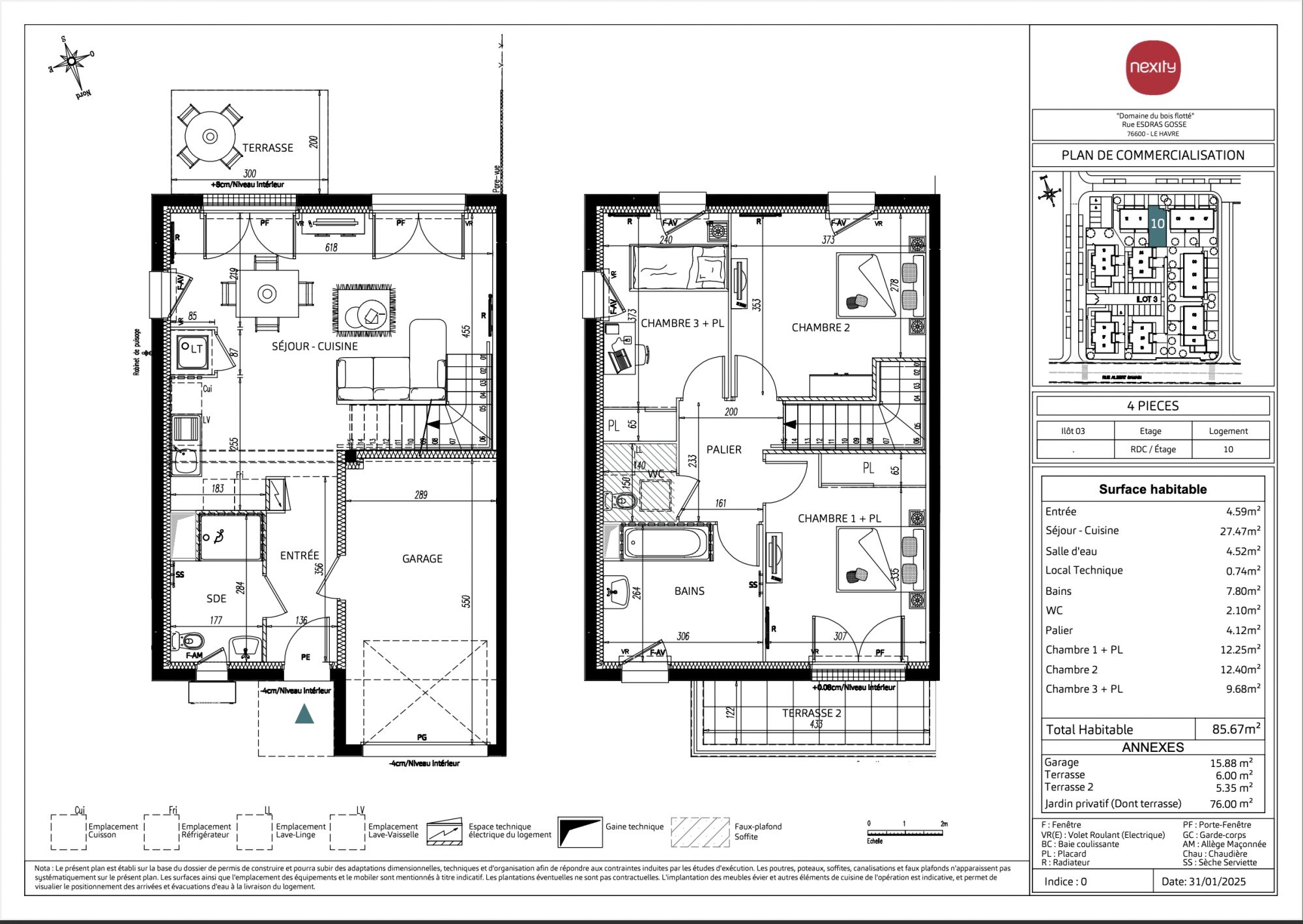 
                                                                            PROGRAMME NEUF – MAISON  T3/T4 – LE HAVRE
